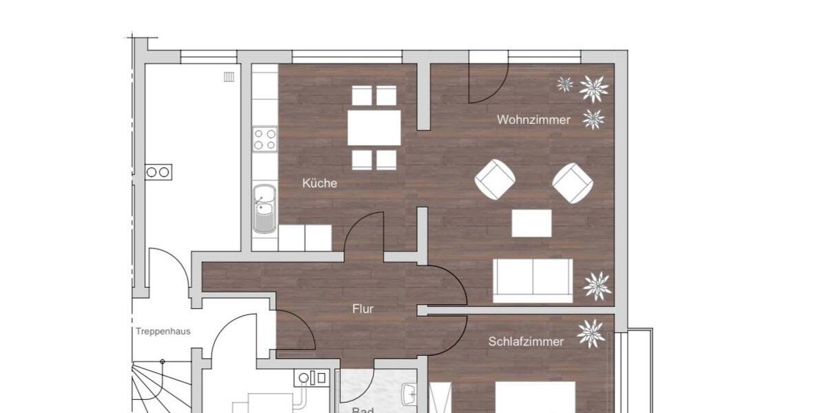 Etagenwohnung Bad Wildungen - 2 Zimmer, 64 m&sup2;, 680&euro; | Angebot:26624539