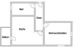 Etagenwohnung Riesa - 1 Zimmer, 46 m&sup2;, 339&euro; | Angebot:26461416