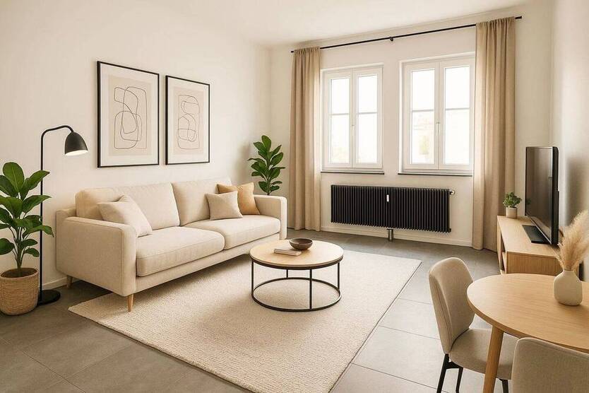 Loftstyle ! Nähe Plärrer, WG-taugliche 4-Zi-Whg., 117m², moderne Einbauküche, im Erdgeschoß