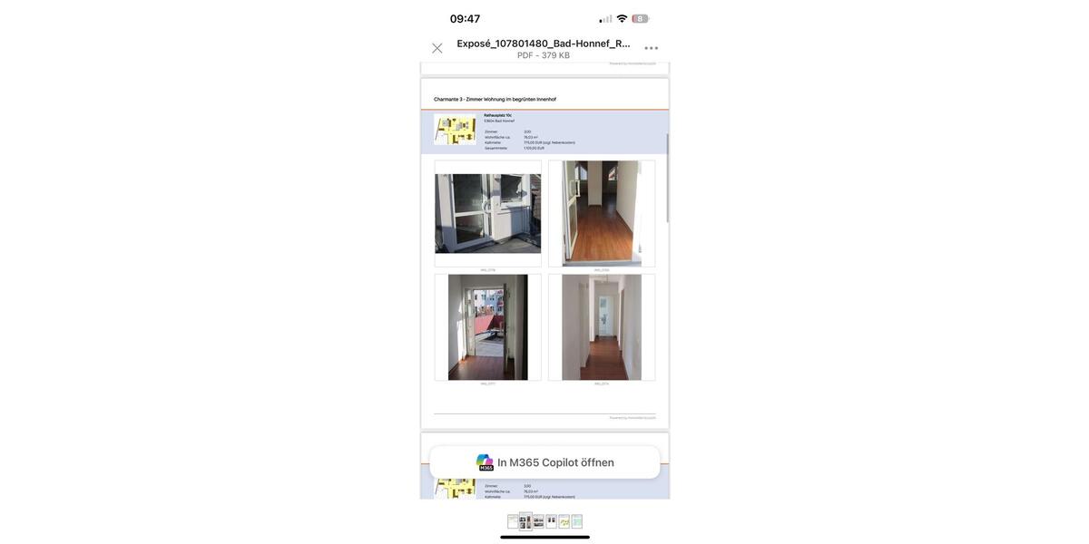 Etagenwohnung Bad Honnef - 3 Zimmer, 76 m&sup2;, 1.095&euro; | Angebot:26310458