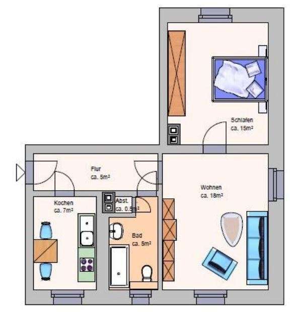 Wohnung zum Mieten in Meuselwitz 285 € 49.9 m²