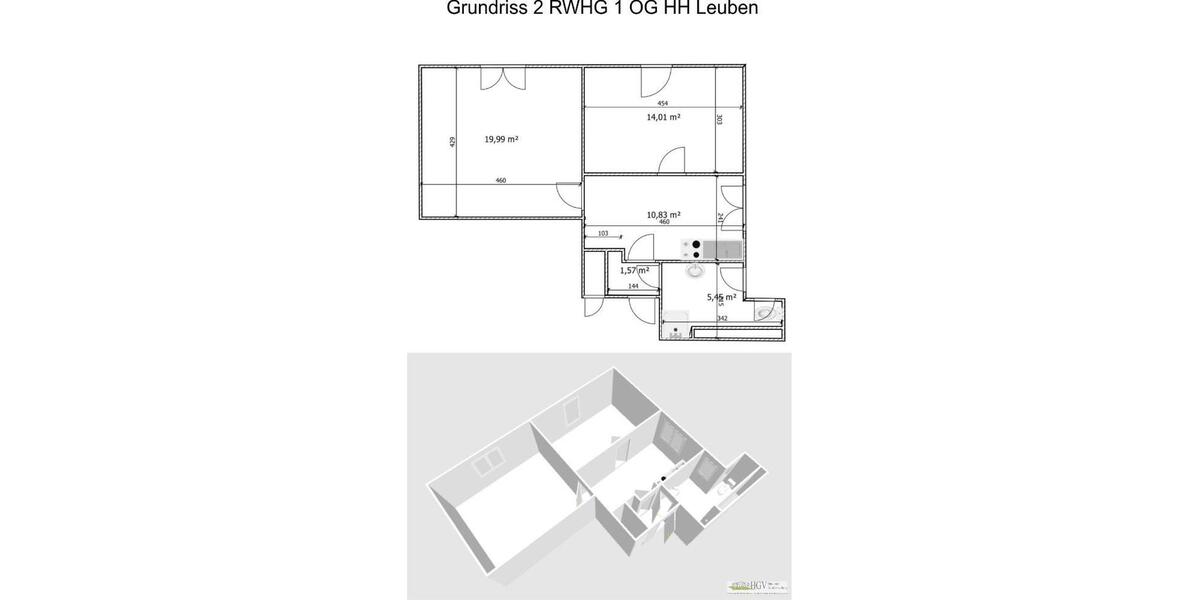 Etagenwohnung Nossen - 2 Zimmer, 50 m&sup2;, 250&euro; | Angebot:25101792
