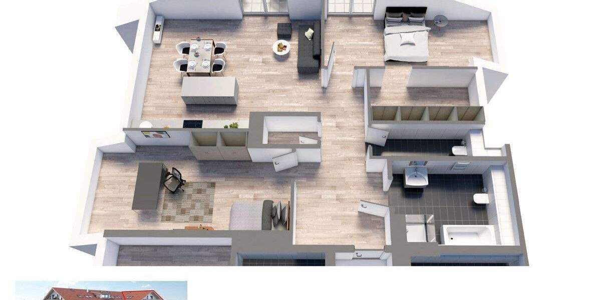 Etagenwohnung Garmisch-Partenkirchen Partenkirchen - 3 Zimmer, 109 m&sup2;, 2.370&euro; | Angebot:25801974