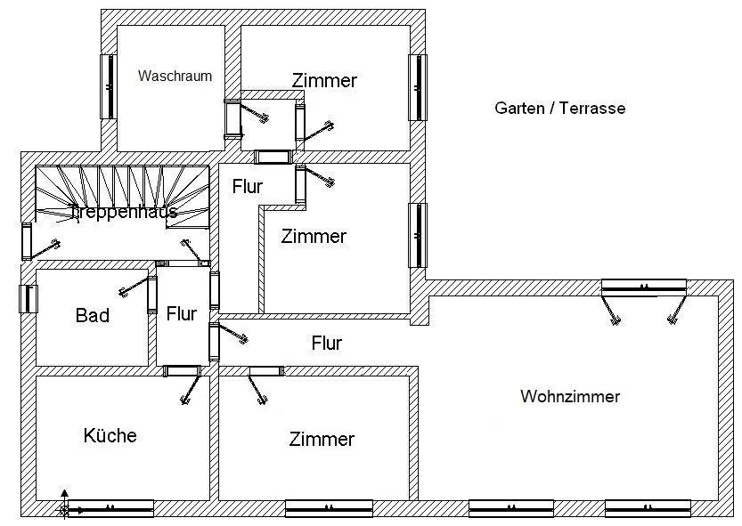 Erdgeschoßwohnung Sankt Katharinen - 5 Zimmer, 104 m&sup2;, 1.150&euro; | Angebot:26701702