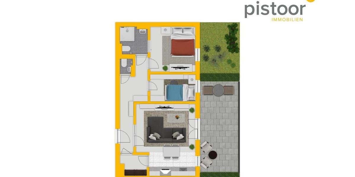 Erdgeschoßwohnung Oldenburg Kreyenbrück - 3 Zimmer, 86 m&sup2;, 950&euro; | Angebot:24802645