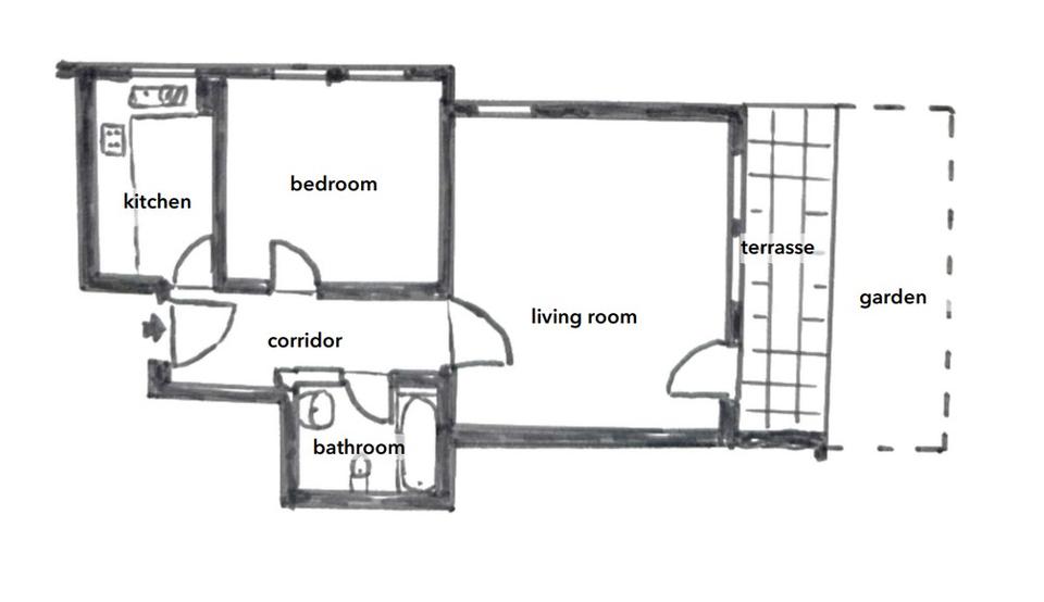 Erdgeschoßwohnung Böblingen - 2 Zimmer, 54 m&sup2;, 1.500&euro; | Angebot:24755054