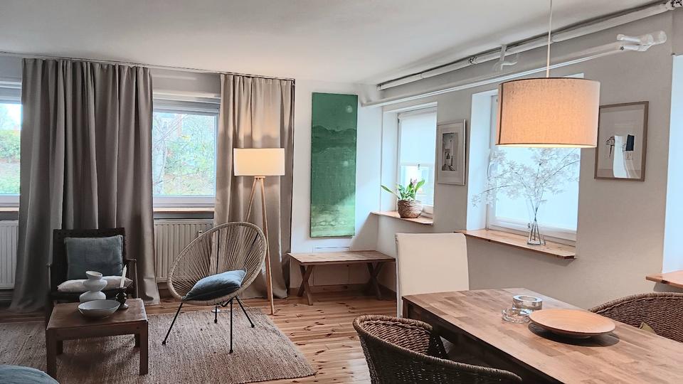 Ruhige möblierte1 Zi. Whg. mit kl. Garten zu vermieten 1 zimmer