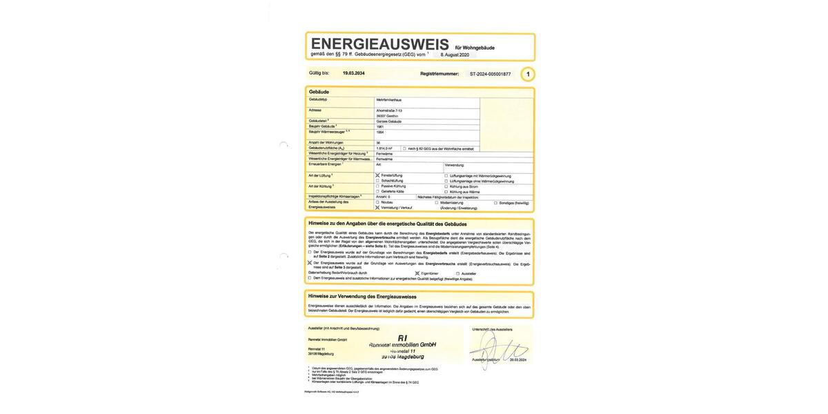 Etagenwohnung Genthin - 2 Zimmer, 53 m&sup2;, 375&euro; | Angebot:26251268