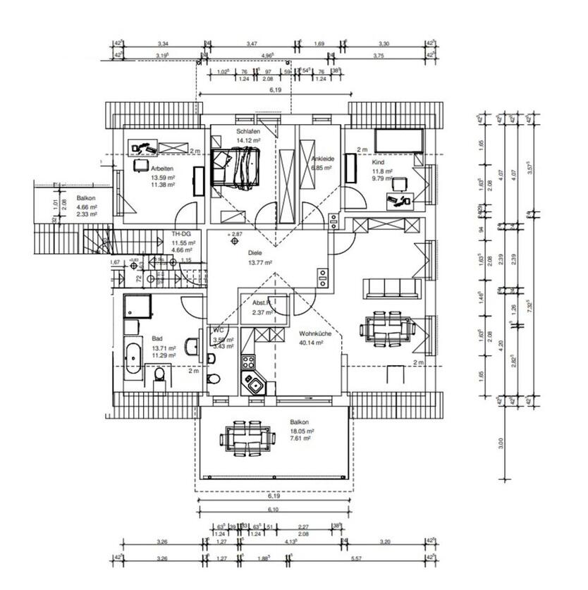 4-Zimmer Wohnung mit überdachtem Balkon in Wernberg