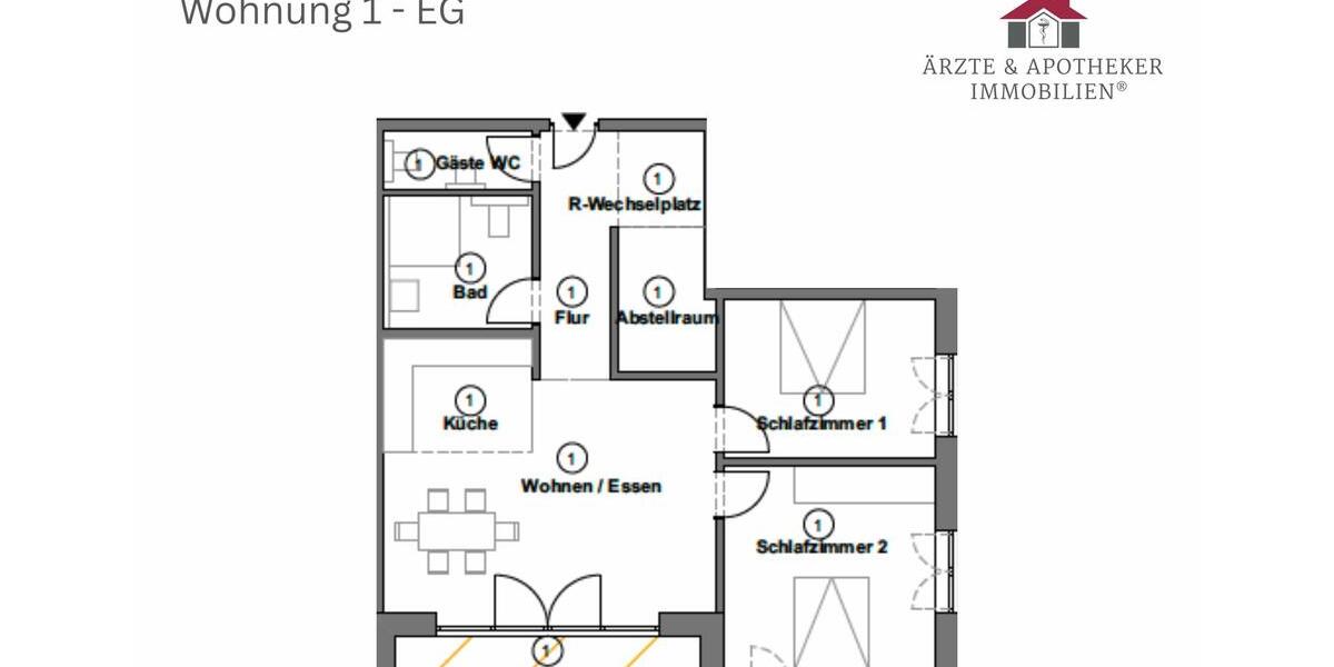 Erdgeschoßwohnung Tostedt - 3 Zimmer, 117 m&sup2;, 1.550&euro; | Angebot:25989523