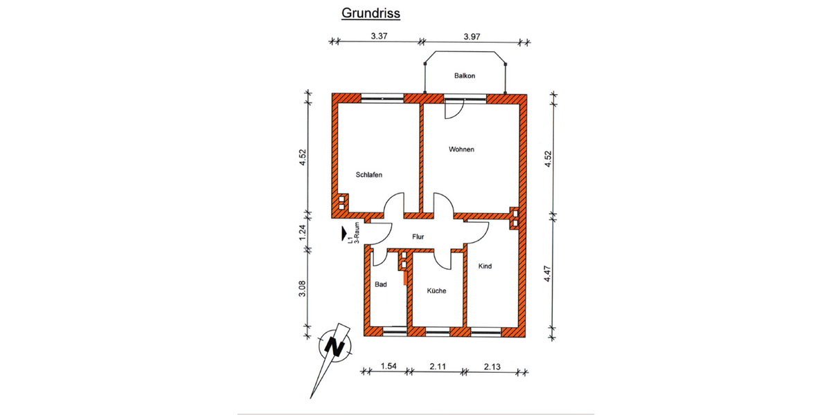 Wohnung zum Mieten in Magdeburg 445 € 59.41 m² 3 zimmer