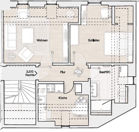 Stilvolle Altbauwohnung mit Charakter zimmer