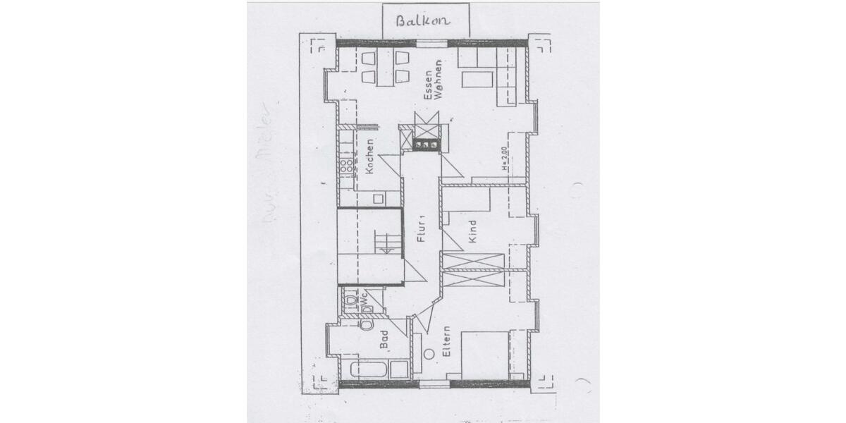 Dachgeschoßwohnung Neuburg an der Donau - 3 Zimmer, 85 m&sup2;, 892&euro; | Angebot:25833082