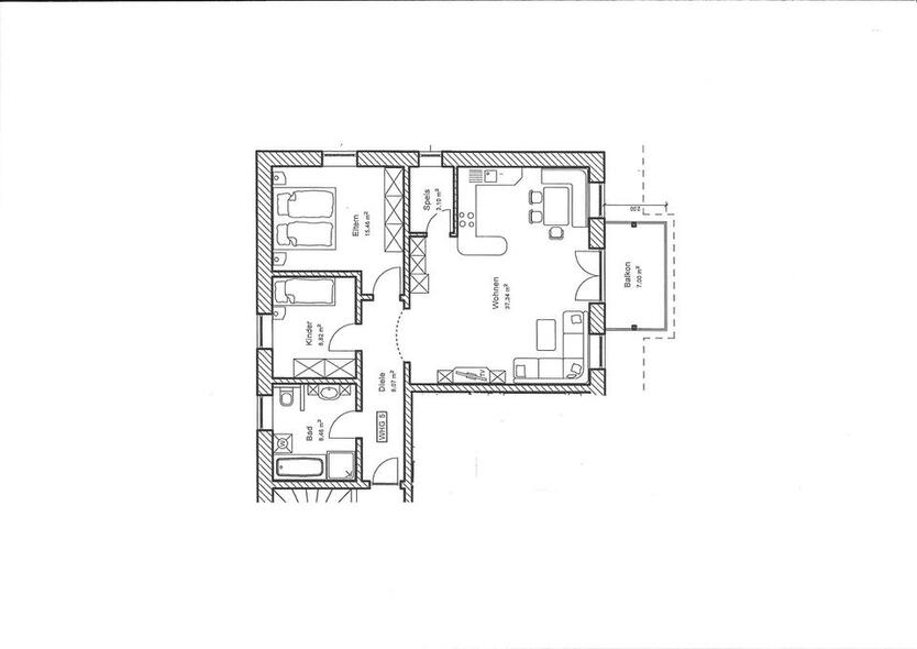 3-Zimmer Obergeschoss- Wohnung Garching a. d. Alz (Zentrum)