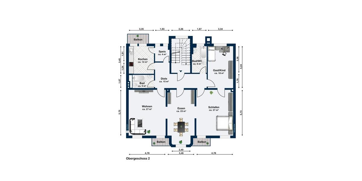 Etagenwohnung Schweinfurt Gartenstadt - 4 Zimmer, 135 m&sup2;, 1.300&euro; | Angebot:26637699