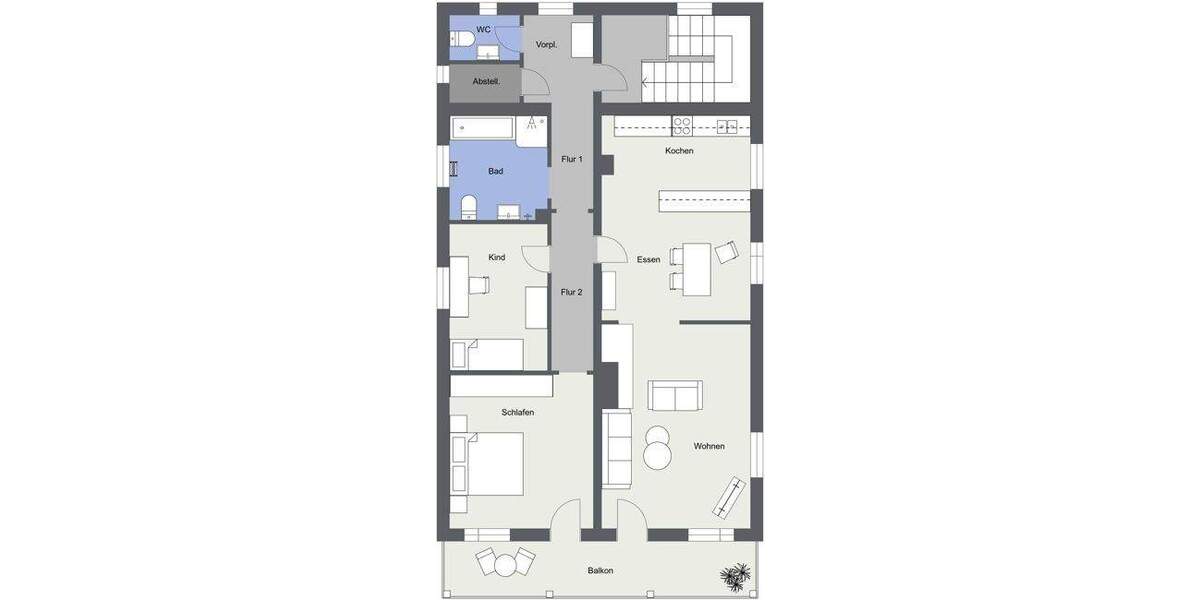 Etagenwohnung Großmehring - 3 Zimmer, 115 m&sup2;, 1.200&euro; | Angebot:24746115