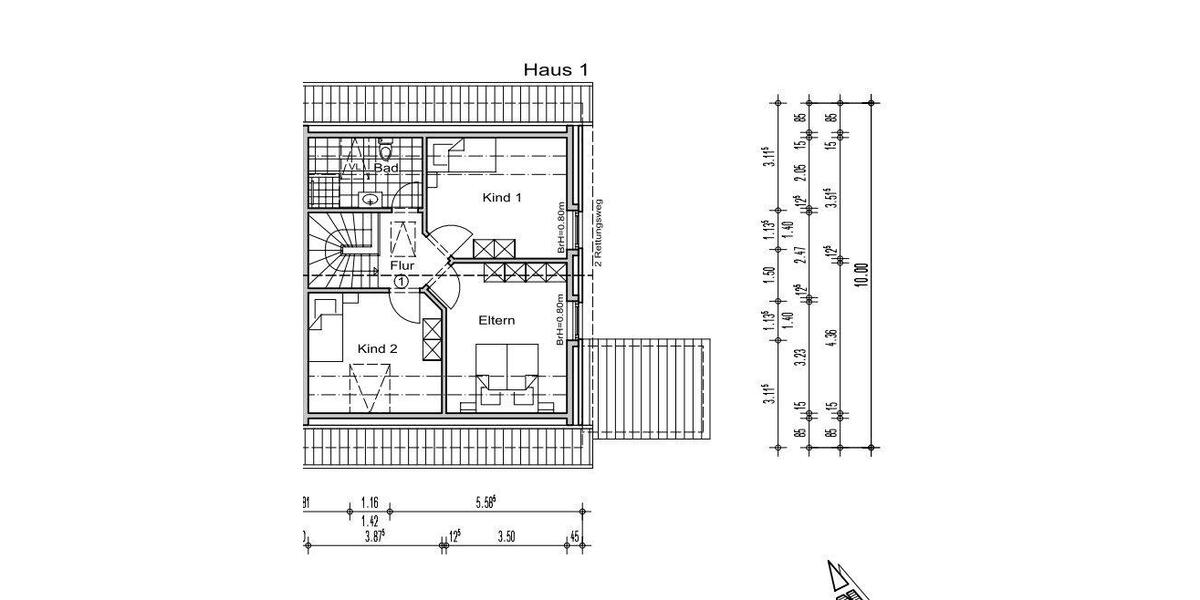 Doppelhaushälfte Niebüll - 5 Zimmer, 101 m&sup2;, 1.200&euro; | Angebot:26302868