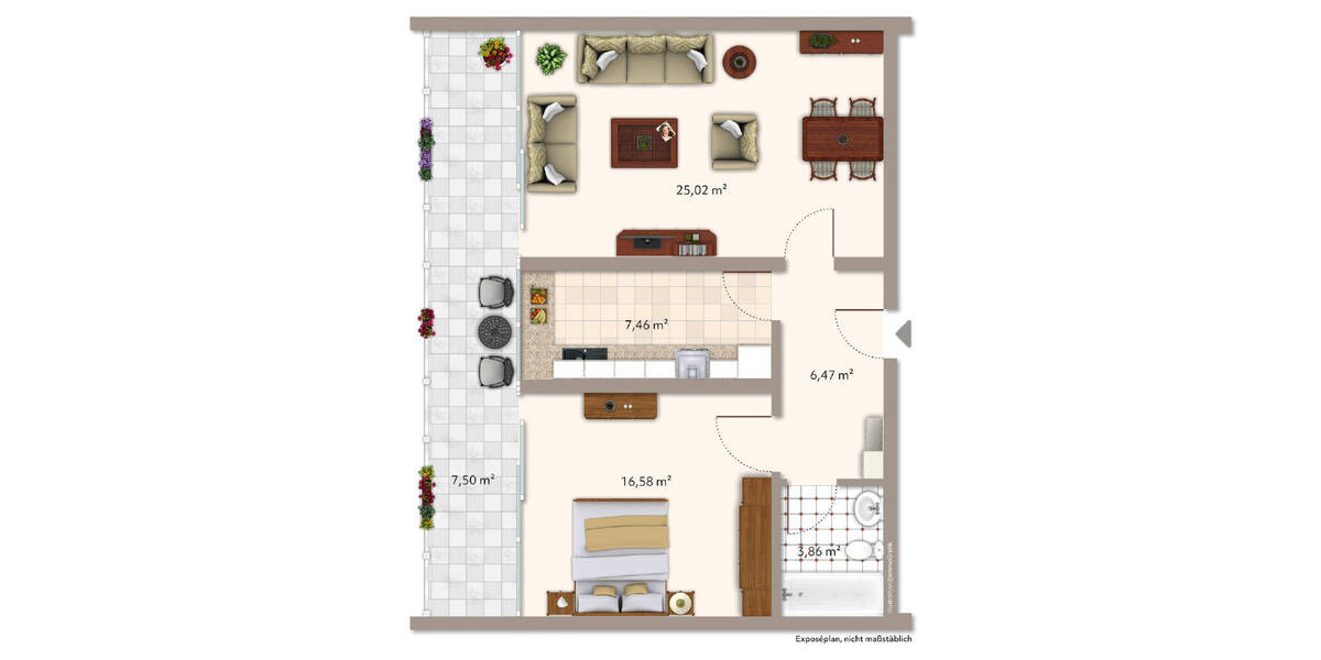 Etagenwohnung Rielasingen-Worblingen Rielasingen - 2 Zimmer, 65 m&sup2;, 700&euro; | Angebot:26744760