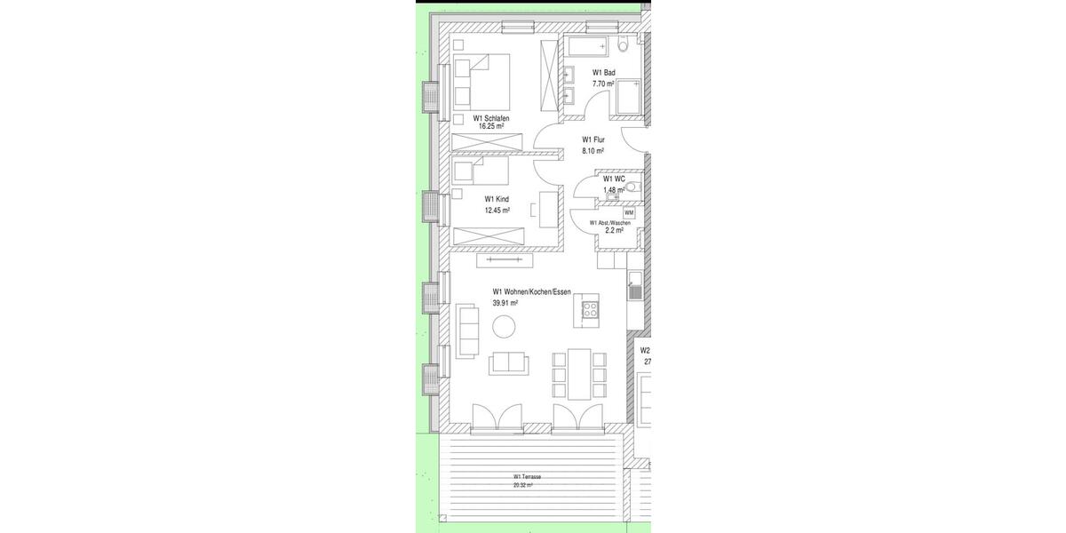 Erdgeschoßwohnung Mühldorf am Inn - 3 Zimmer, 98 m&sup2;, 1.600&euro; | Angebot:24740654