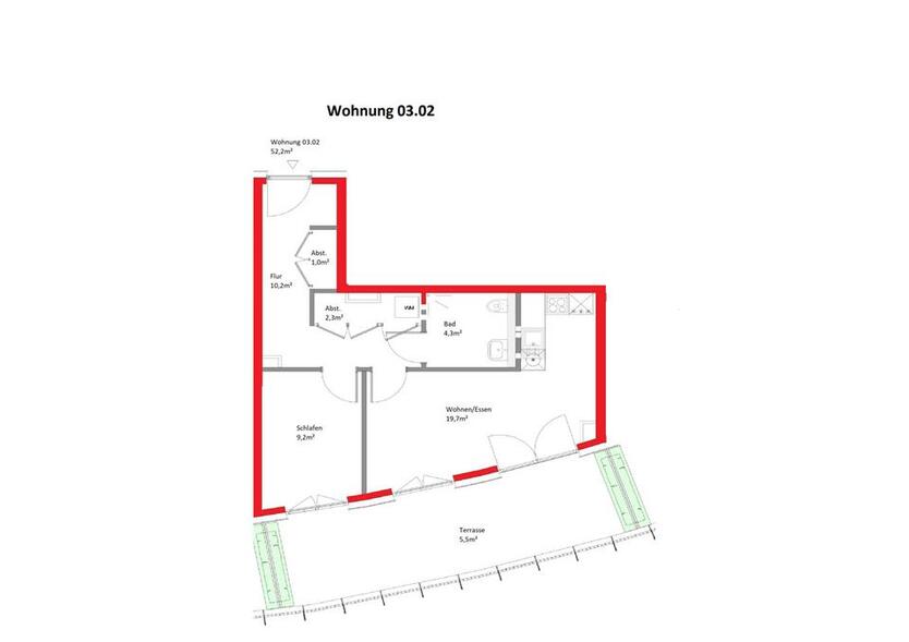Wohnen in der City von Schortens *2 Zimmer-Penthouse*