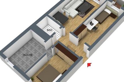 HELLE DREIRAUMWOHNUNG - FÜR FAMILIEN GEEIGNET 3 zimmer