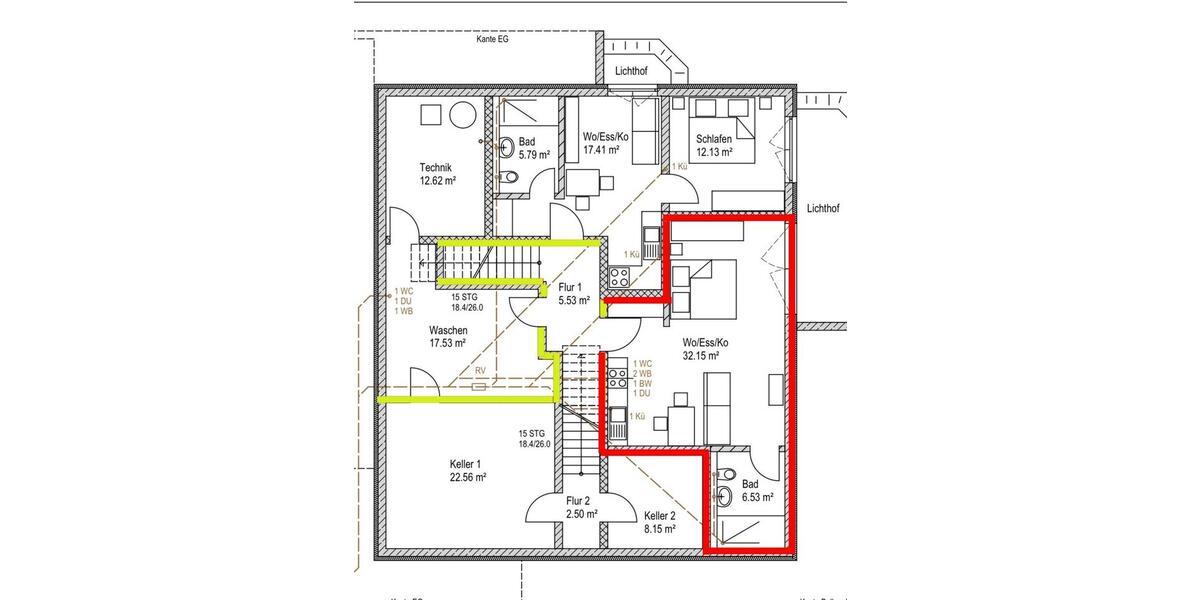 Etagenwohnung Horgenzell - 2 Zimmer, 40 m&sup2;, 600&euro; | Angebot:26323326
