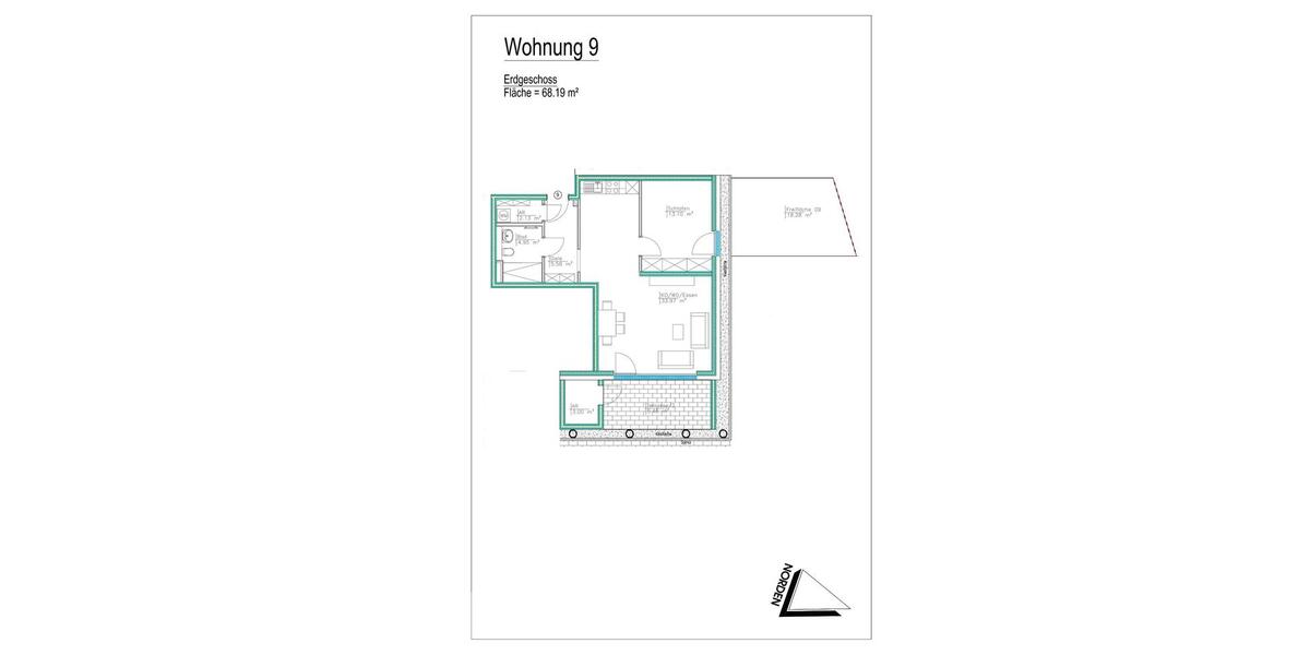 Erdgeschoßwohnung Wallersdorf - 2 Zimmer, 68 m&sup2;, 620&euro; | Angebot:25872211
