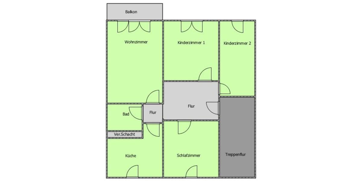 Etagenwohnung Calau - 4 Zimmer, 76 m&sup2;, 450&euro; | Angebot:24628836