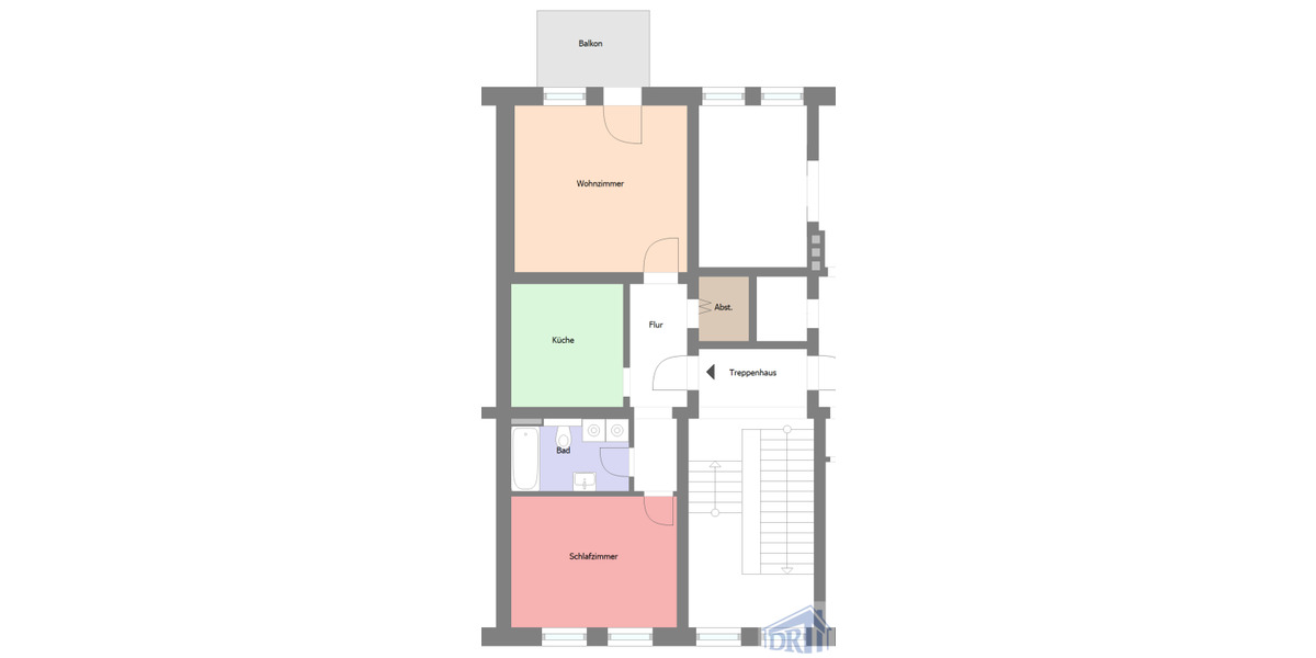 Etagenwohnung Zittau - 2 Zimmer, 64 m&sup2;, 440&euro; | Angebot:25741102