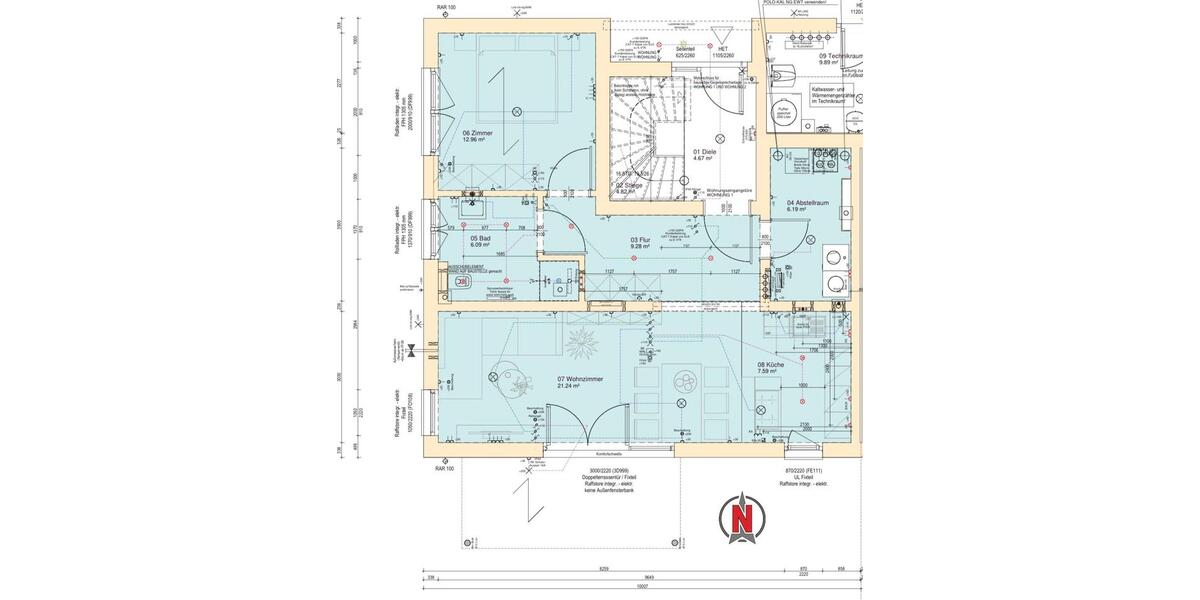 Terrassenwohnung Öhringen - 2.5 Zimmer, 70 m&sup2;, 1.100&euro; | Angebot:26539014