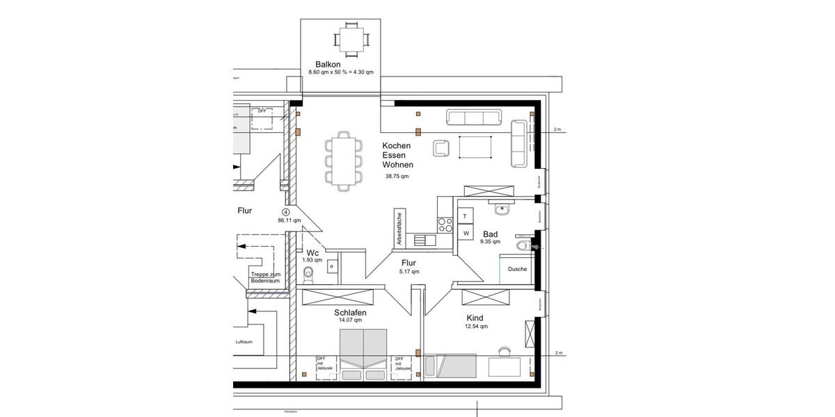 Etagenwohnung Delbrück - 3 Zimmer, 86 m&sup2;, 1.204&euro; | Angebot:25270799
