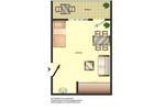 Etagenwohnung Gütersloh - 1 Zimmer, 15 m&sup2;, 485&euro; | Angebot:26618965