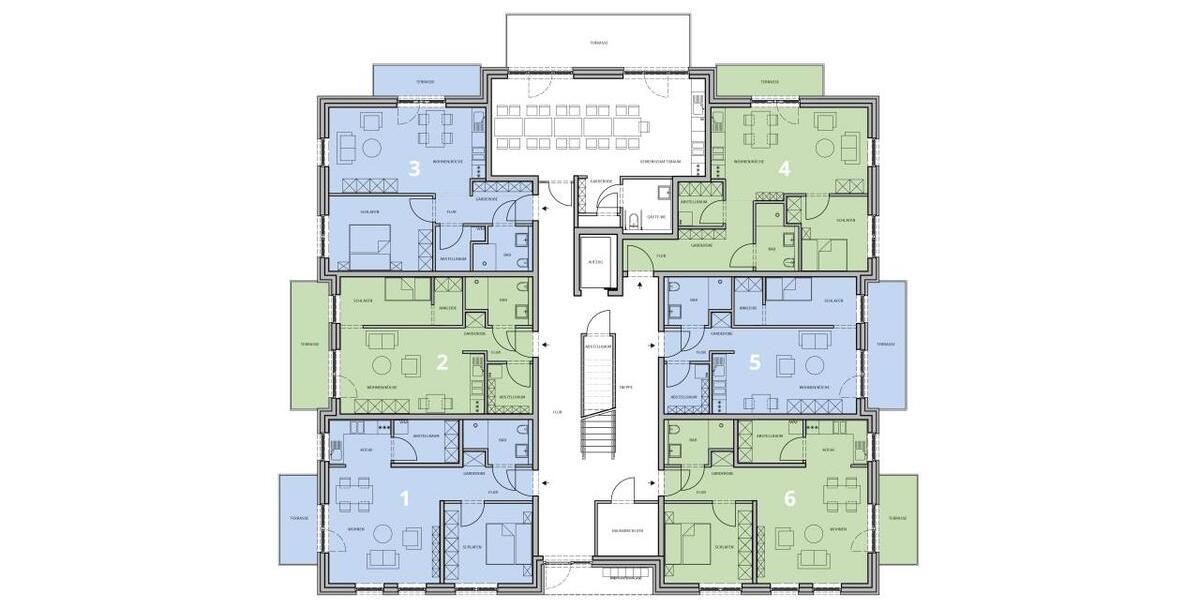 Etagenwohnung Kutenholz - 2 Zimmer, 58 m&sup2;, 651&euro; | Angebot:23647630
