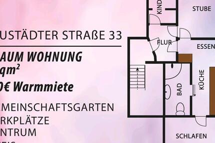 Wohnung Unterwellenborn Goßwitz - 3 Zimmer, 500&euro; | Angebot:21290104