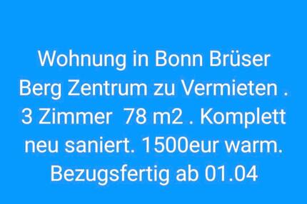 Wohnung Sankt Augustin - 3 Zimmer, 78 m&sup2;, 1.500&euro; | Angebot:24977436