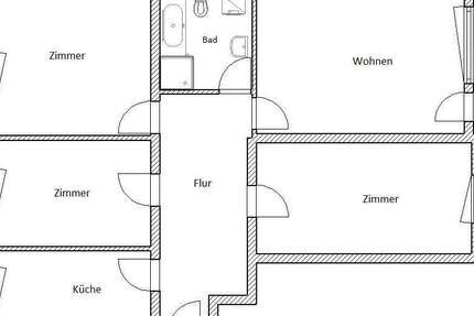 Wohnung zum Mieten in Bonn 890 € 90 m² 4 zimmer