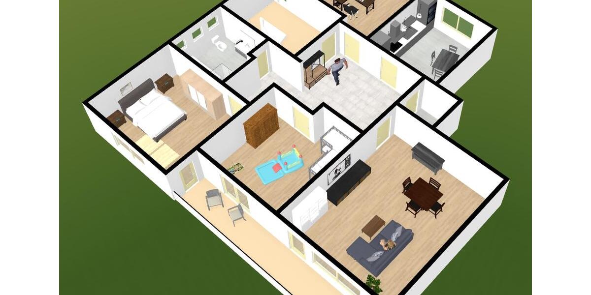 Erdgeschoßwohnung Fischbachtal - 4 Zimmer, 125 m&sup2;, 1.075&euro; | Angebot:26425337