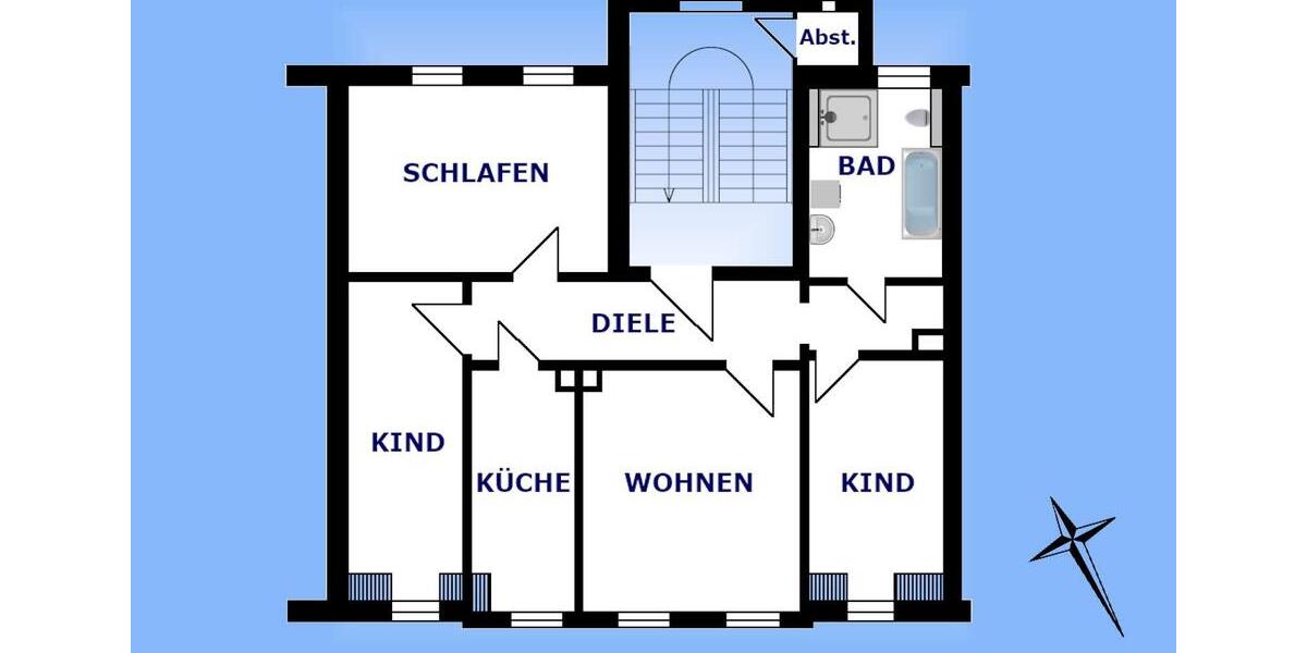 Dachgeschoßwohnung Greiz - 4 Zimmer, 83 m&sup2;, 500&euro; | Angebot:24212734