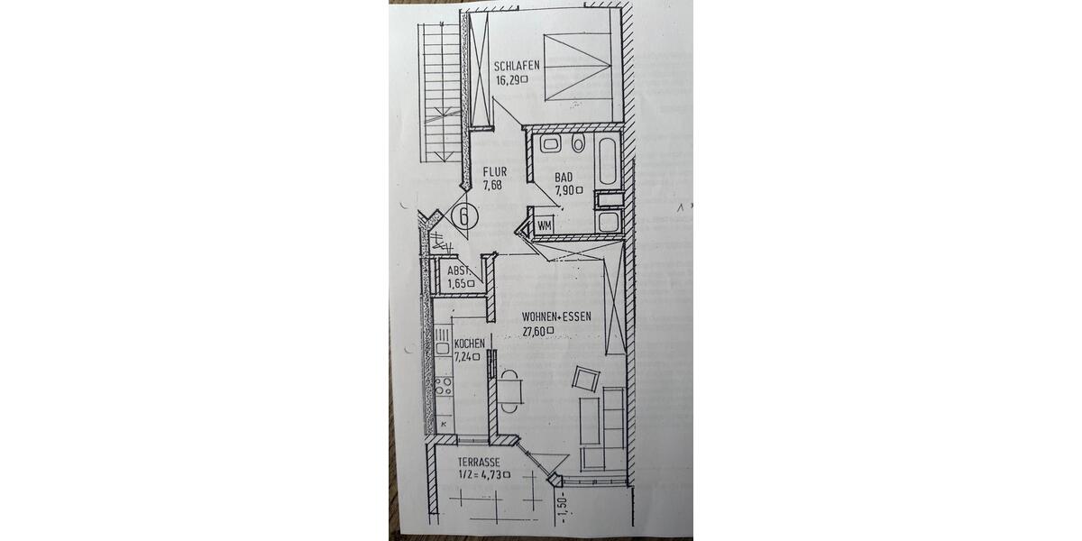 Etagenwohnung Kempten (Allgäu) Auf der Halde - 2 Zimmer, 70 m&sup2;, 950&euro; | Angebot:26705053