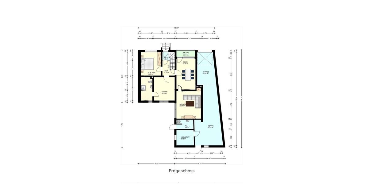 Erdgeschoßwohnung Leiningen - 3 Zimmer, 84 m&sup2;, 780&euro; | Angebot:25932678