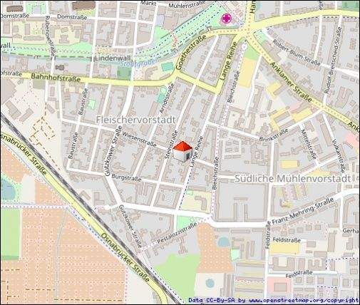 Etagenwohnung Greifswald Fleischervorstadt - 2 Zimmer, 54 m&sup2;, 590&euro; | Angebot:24989856