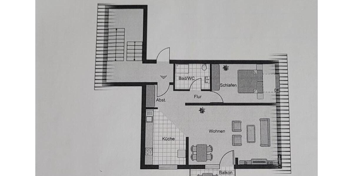 Dachgeschoßwohnung Eutin - 2.5 Zimmer, 46 m&sup2;, 600&euro; | Angebot:24850146