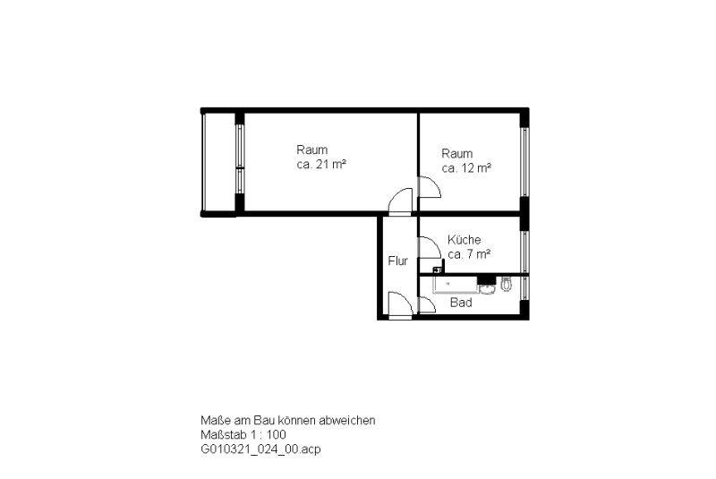 Etagenwohnung Halle (Saale) Südstadt - 2 Zimmer, 50 m&sup2;, 330&euro; | Angebot:26128820