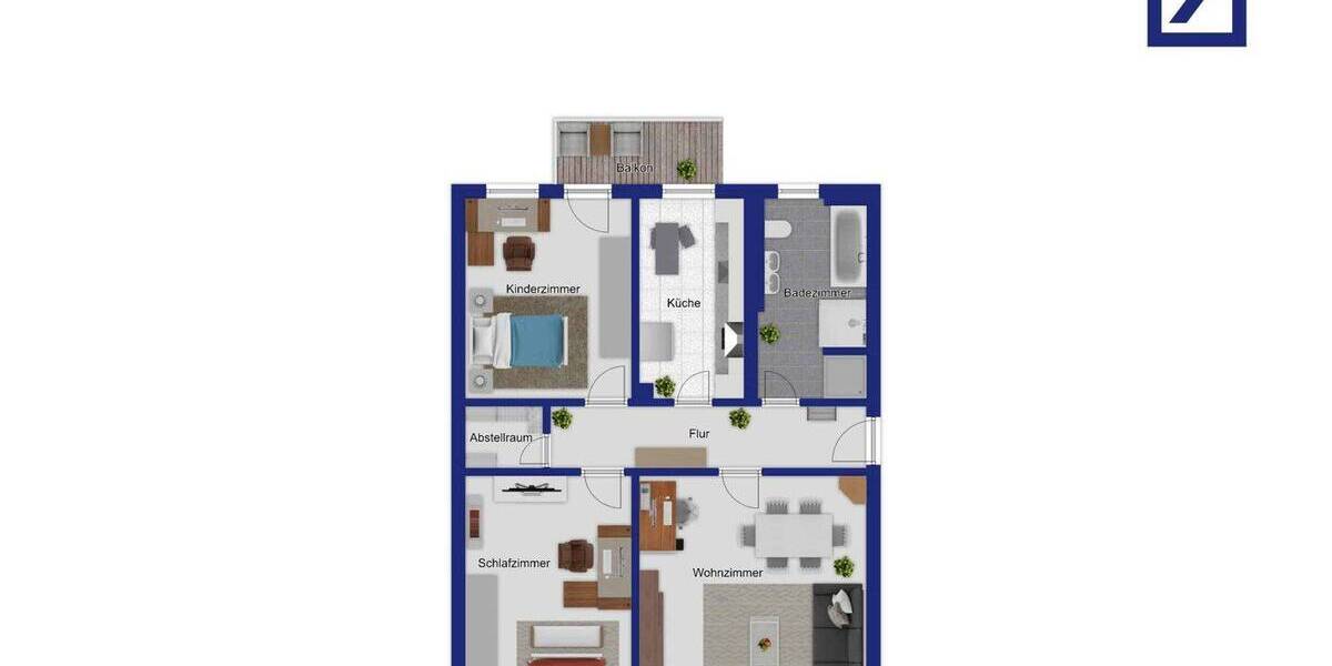 Etagenwohnung Magdeburg Stadtfeld Ost - 3 Zimmer, 92 m&sup2;, 750&euro; | Angebot:26798650
