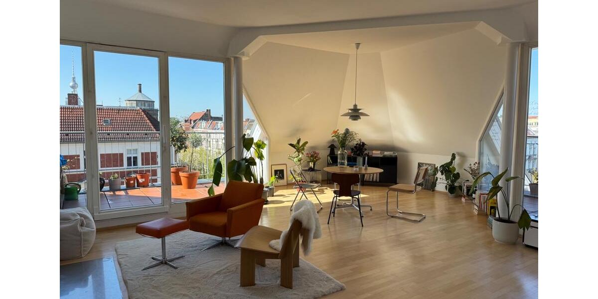Dachgeschoßwohnung Berlin Pankow - 3 Zimmer, 120 m&sup2;, 1.450&euro; | Angebot:26358178