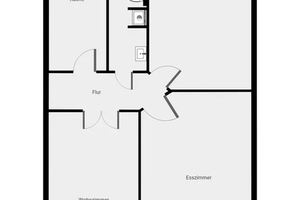 3-Zimmer-Wohnung mit kleiner Küche zu vermieten