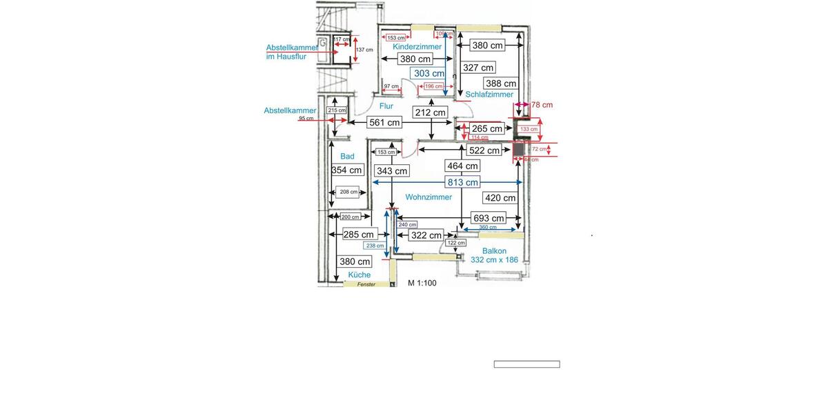 Etagenwohnung Volkach - 3 Zimmer, 105 m&sup2;, 1.000&euro; | Angebot:25282309