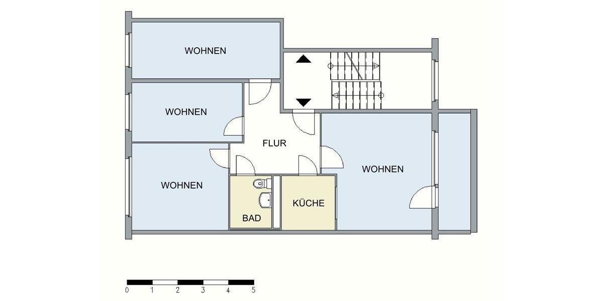 Etagenwohnung Neubrandenburg Datzeberg - 4 Zimmer, 76 m&sup2;, 410&euro; | Angebot:26149874