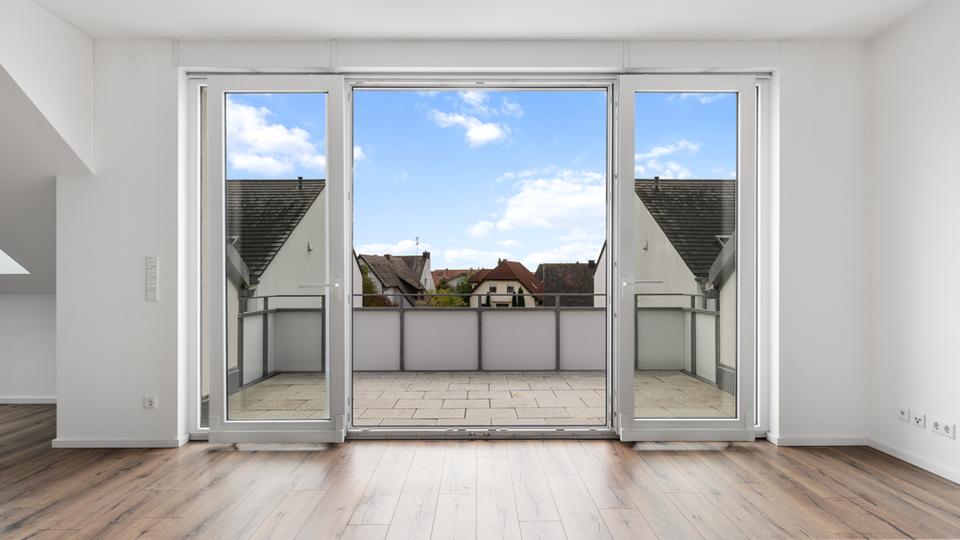 Dachgeschoßwohnung Kösching - 3 Zimmer, 99 m&sup2;, 1.300&euro; | Angebot:24952479