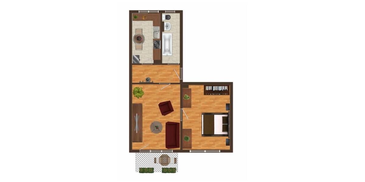 Etagenwohnung Prenzlau - 2 Zimmer, 50 m&sup2;, 615&euro; | Angebot:25144881